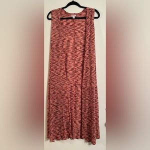 LuLaRoe Joy duster length vest Size M